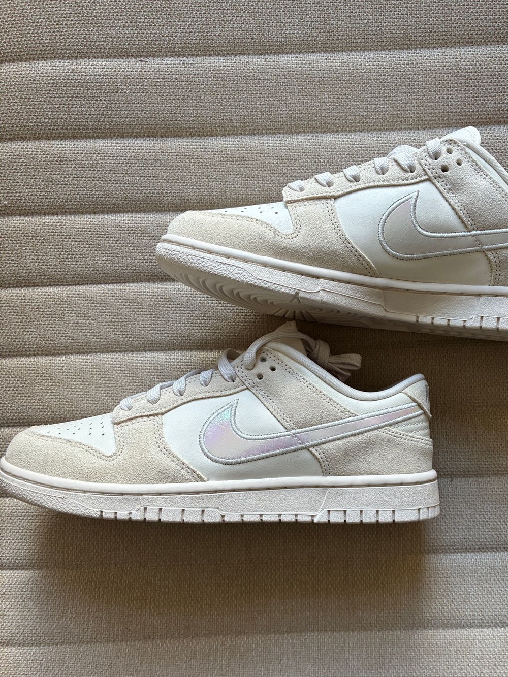 Nike Dunk Low Sail Iridescent Swoosh (Women's) 9.5